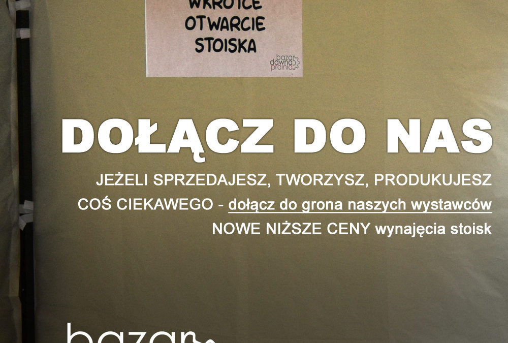 Obniżamy ceny wynajmu stoisk